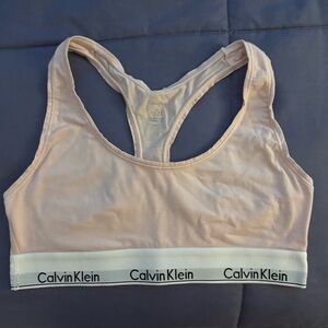 Light Pink Calvin Klein Racerback T Shirt Bralette